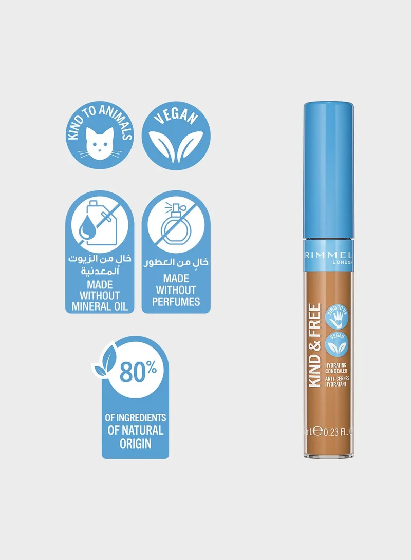 RIMMEL LONDON Rimmel Kind & Free All-Day Hydrating Concealer – 040 – Tan, 7ml