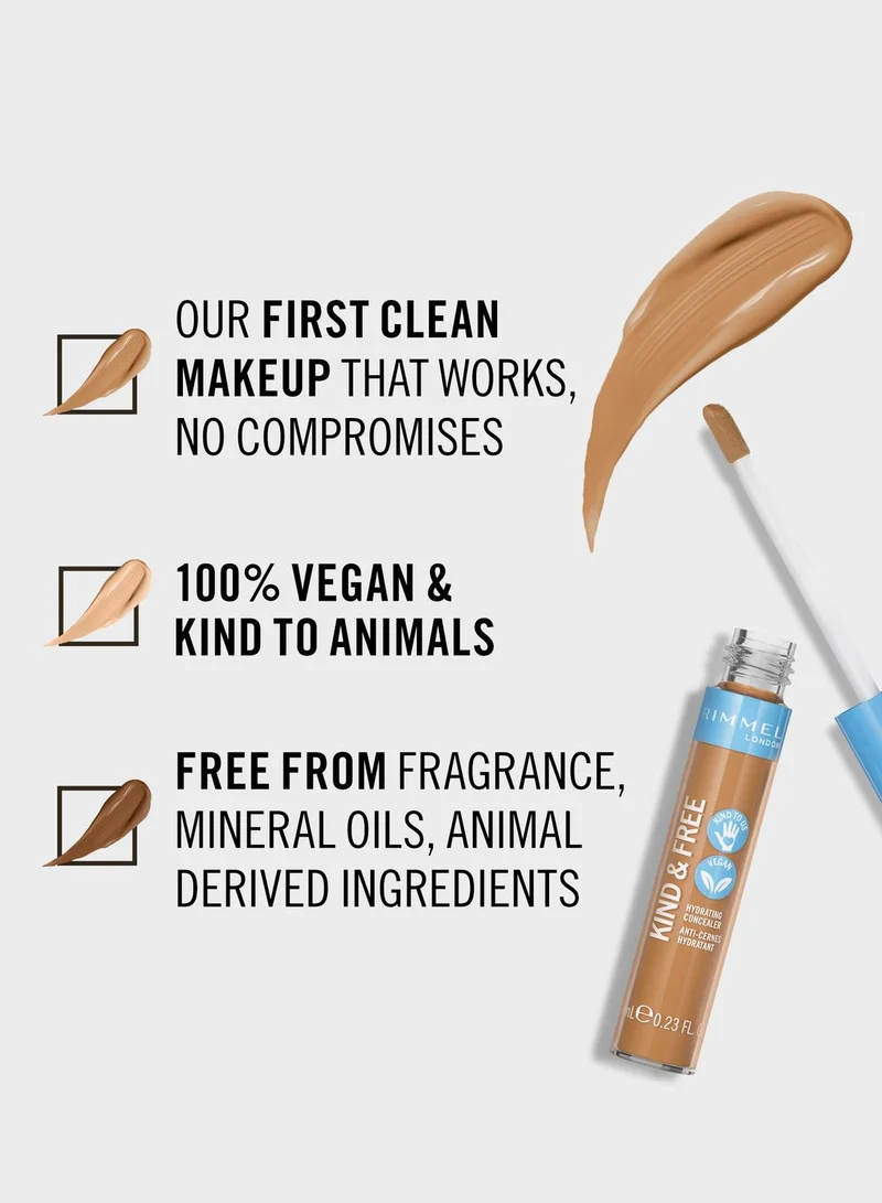 RIMMEL LONDON Rimmel Kind & Free All-Day Hydrating Concealer – 040 – Tan, 7ml