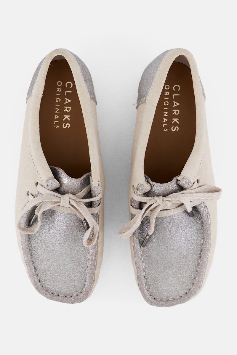 clarks Women Lace  Up Casual Shoes, Beige - Image 3
