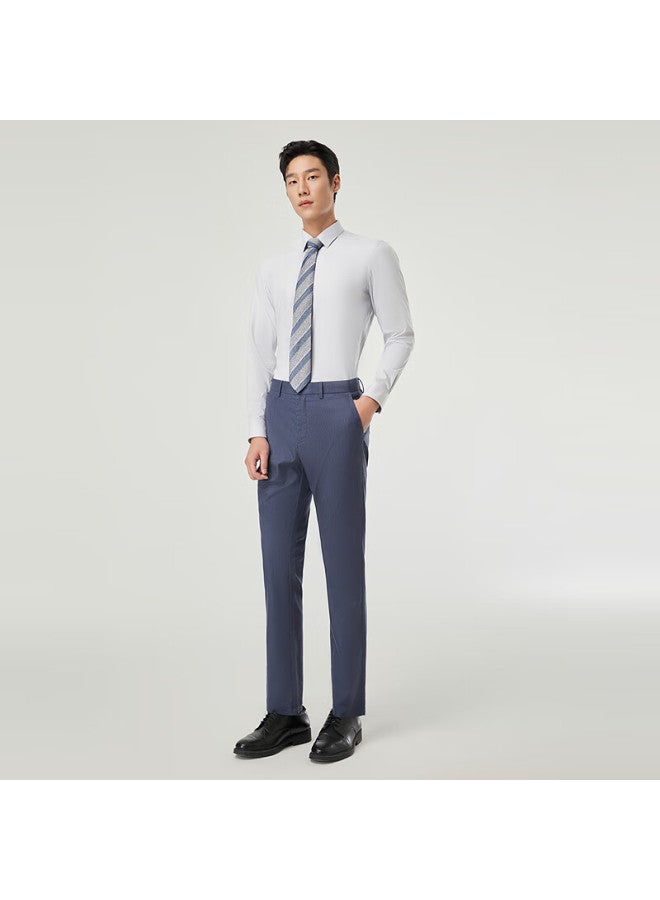 Youngor [mulberry Silk Easy-to] 2025 Autumn New Easy-care Long Sleeve Shirt For Men, Gray Solid Color, Size 45 - Image 1