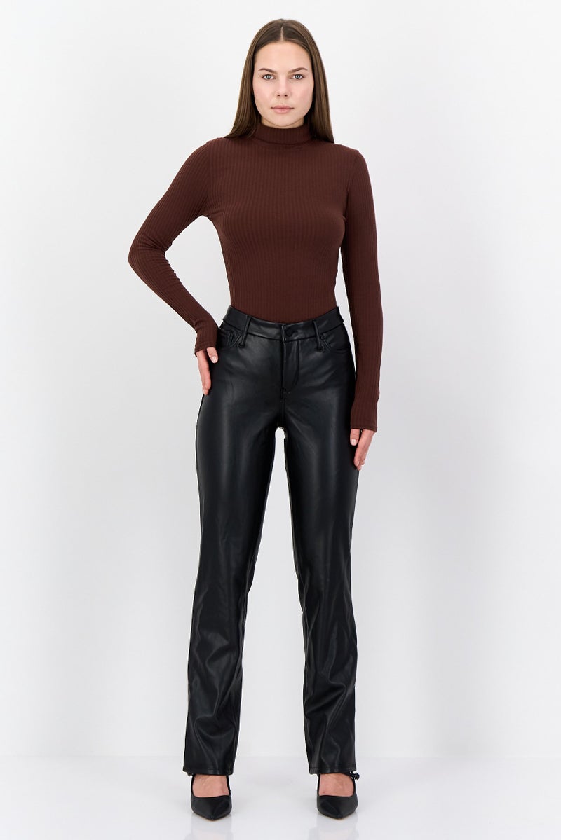 NYDJ Sculpt-Her By NYDJ Women Regular Fit Plain Straight Leg Pants, Black - Image 4