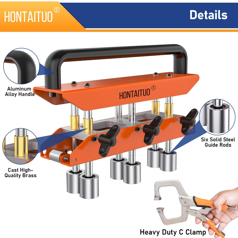 HONTAITUO Three-Station Edge Roller Bender,0-90Â° Bending Angle Bending Metal Roofing Materials,Adjustable for Making 5/8" to 4" (16 to 102 MM) Bends in 29 to 22-Gauge Steel,Large Sheet Metal Bender - Image 4