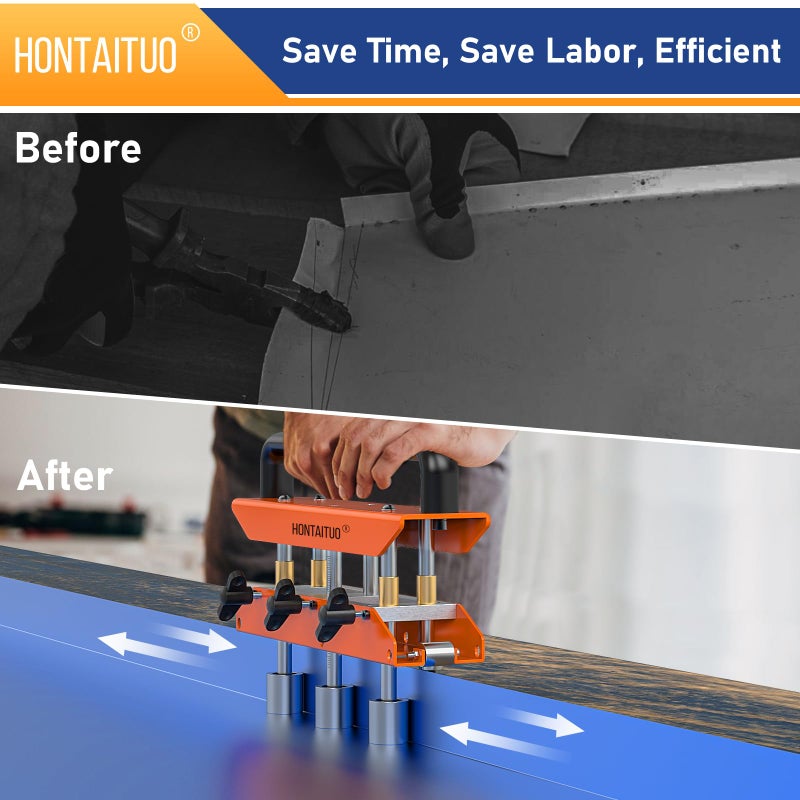 HONTAITUO Three-Station Edge Roller Bender,0-90Â° Bending Angle Bending Metal Roofing Materials,Adjustable for Making 5/8" to 4" (16 to 102 MM) Bends in 29 to 22-Gauge Steel,Large Sheet Metal Bender - Image 5