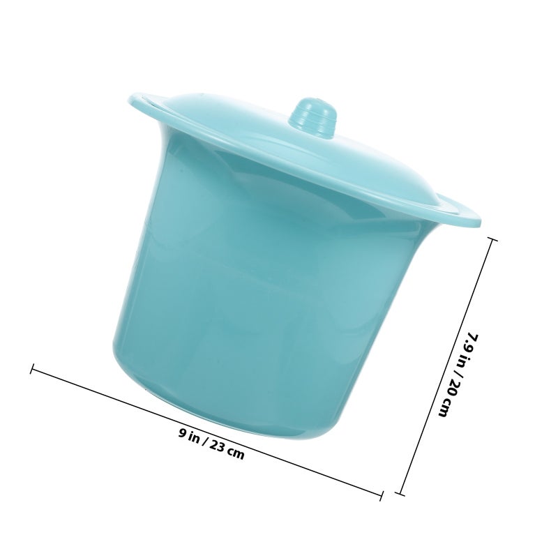 Household Urinal Thick Chamber Pot Multi-function Urinal Pot Kids Spittoon with Lid - Image 2