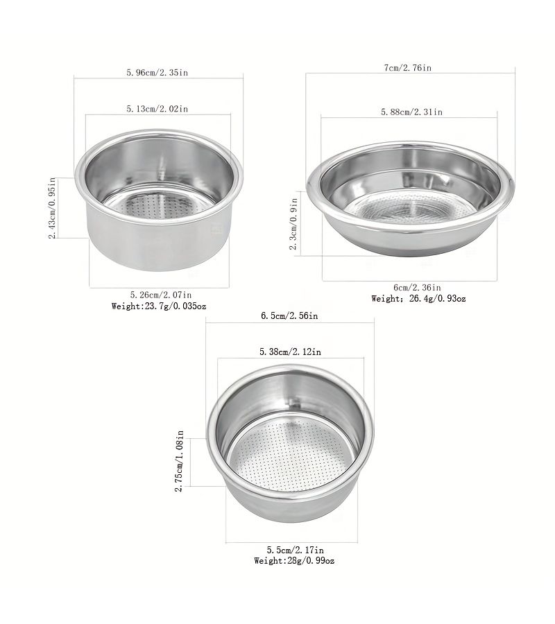 54mm Coffee Filter Basket Replacement Stainless Steel Bottomless Portafilter Espresso Barista Tool - Image 3