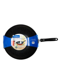 Bister Bister Non-Stick Granite Wok Pan With Long Backlite Handle  32Cm Black/Brown  - Image 2