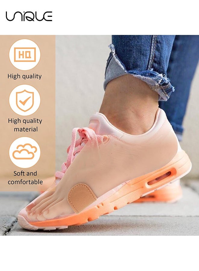 Unique Bunion Pads - 24 PCS Protector Pads for Foot Callus, Toe and Heel Cushions to Wear With Shoes - Self Adhesive Foot Protector - Skin Tone Stick Foot Foam Pads Shoe Accessories, Unisex, for Reducing Friction, Calluses, Scratches, Pain Relief Tape - Image 3