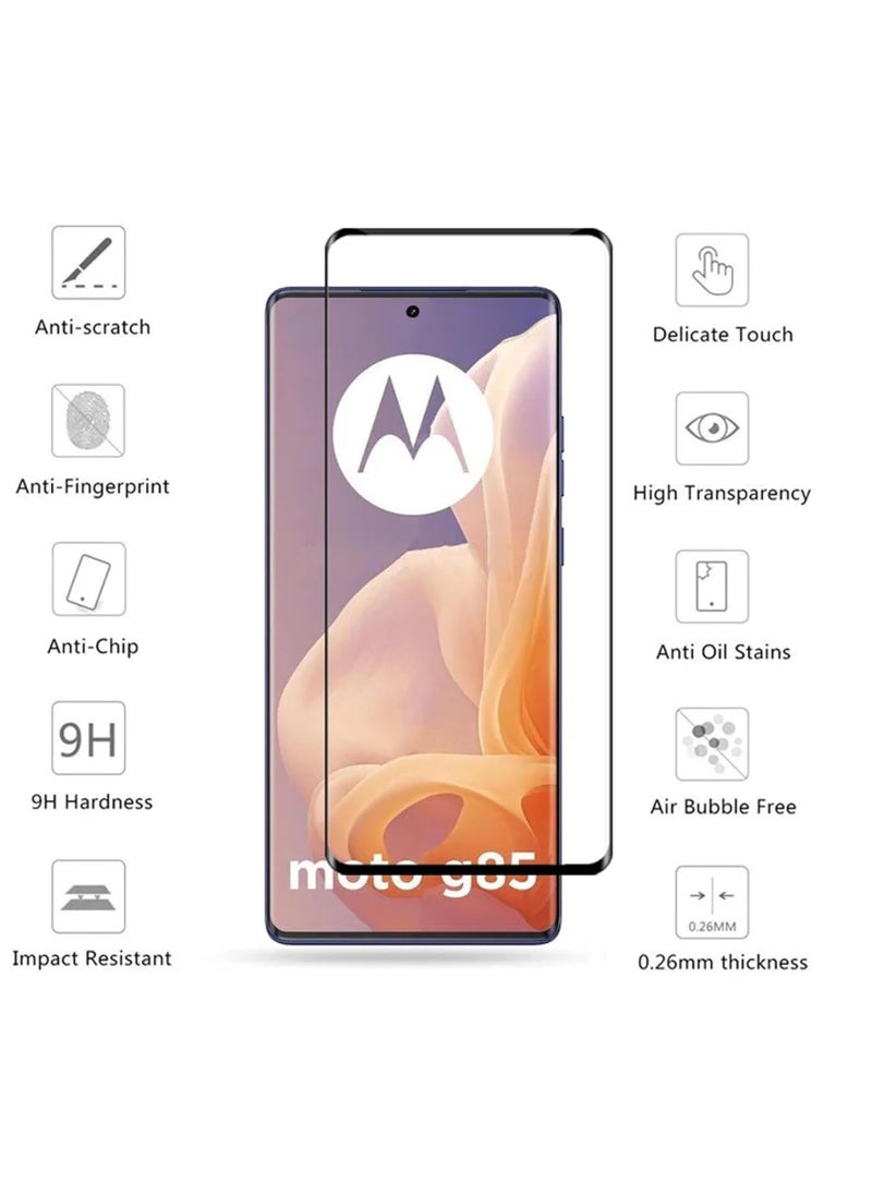 Generic - 2 packs for Motorola G85 5g screen protector, HD hardness scratch-proof bubble-free and easy to install tempered glass screen protector - Image 1