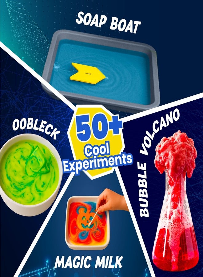 PW Junior Science Kit for Kids Age 4-14 Years Old, 50+ Science Experiments Including DIY - Under Water Volcano, Exploding Art, Balloon Inflator & More | Birthday Gift | Educational Toy | Stem Learning - Image 2
