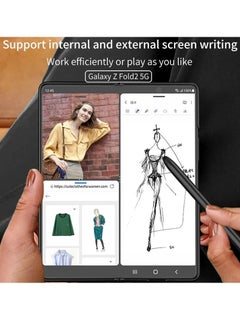 SAMSUNG Galaxy S Pen Fold Edition, Slim 1.5mm Pen Tip, 4,096 Pressure Levels, Included Carry Storage Pouch, Compatible Galaxy Z Fold 3