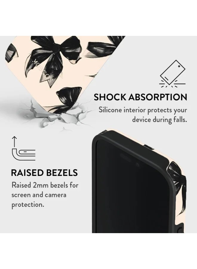 Mobcos iPhone 16 Pro Max Perfect Bow Mobcos iPhone 16 Pro Max Perfect Bow Premium Case Compatible with Hybrid Dual-Layer Hard Shell + Silicone Protection - Scratch-Resistant Shockproof Mobile Cover  | Best Price UAE
