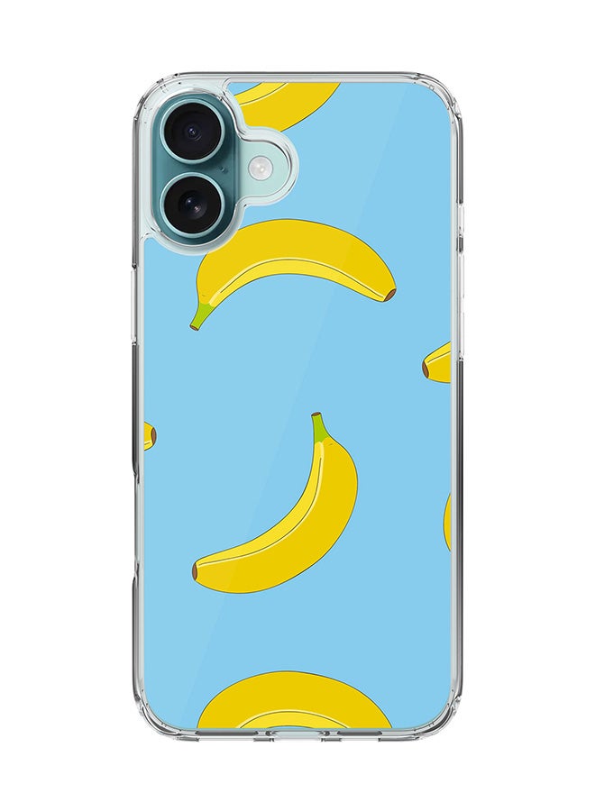 Stylizedd For iPhone 16 Plus Case [Compatible with MagSafe] Slim Magnetic cover Clear Phone Case - Rolling Bananas FP - Image 1