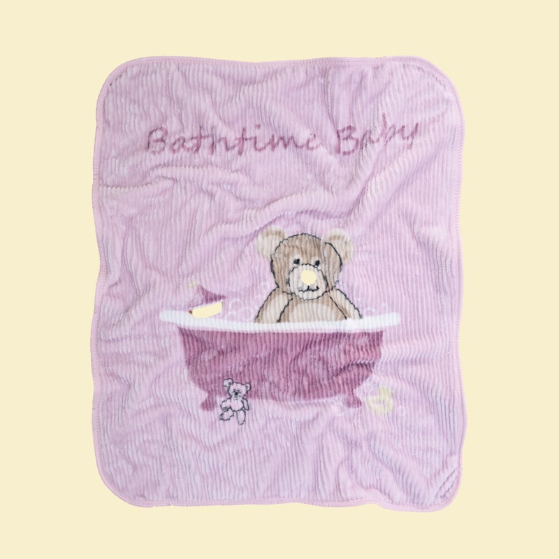 Morano Coco Baby Blanket- Microfiber- 120x90 cm Teddy Bear Blanket for Baby- light weight Soft & Cozy Nursery Throw- Recieving blanket- Swaddle - Image 1