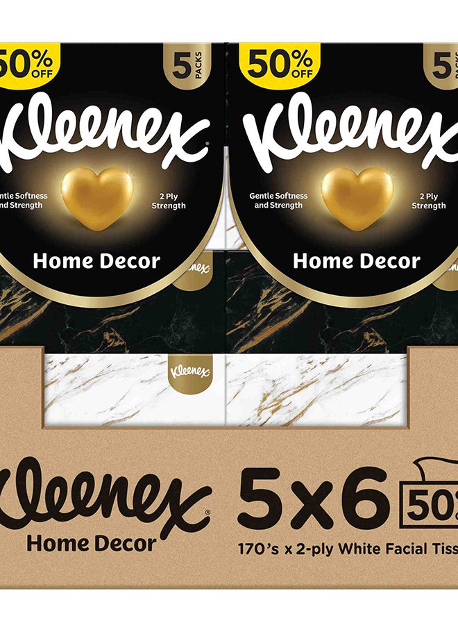 Kleenex صناديق مناديل الوجه لتزيين المنزل 170 ورقة × 2 طبقة - Image 1