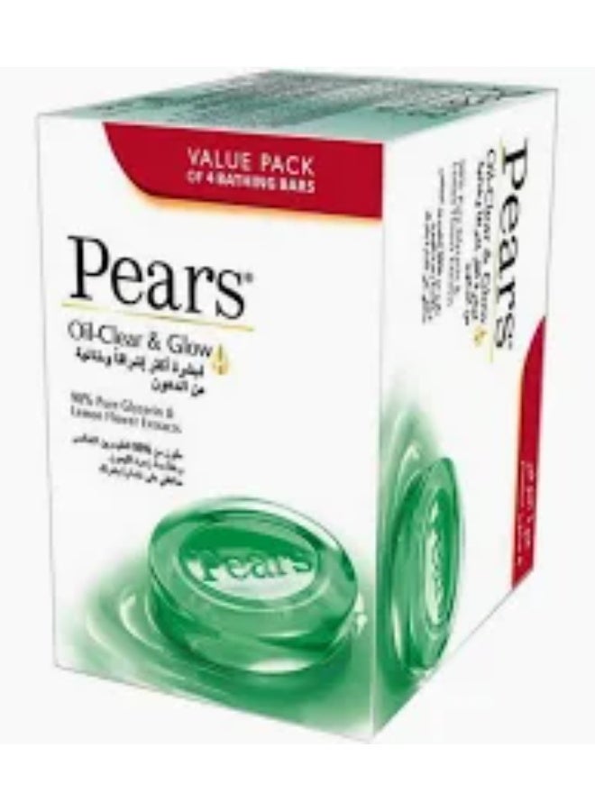 Pears Soap Oil-Clear & Glow 125g X 4Pcs - Image 1