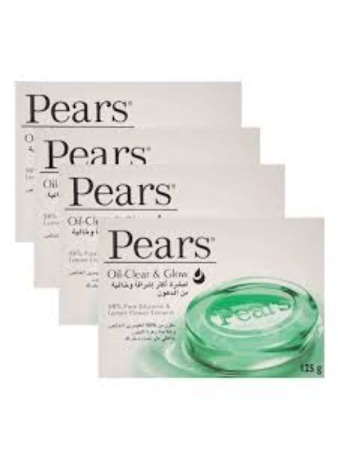 Pears Soap Oil-Clear & Glow 125g X 4Pcs - Image 2