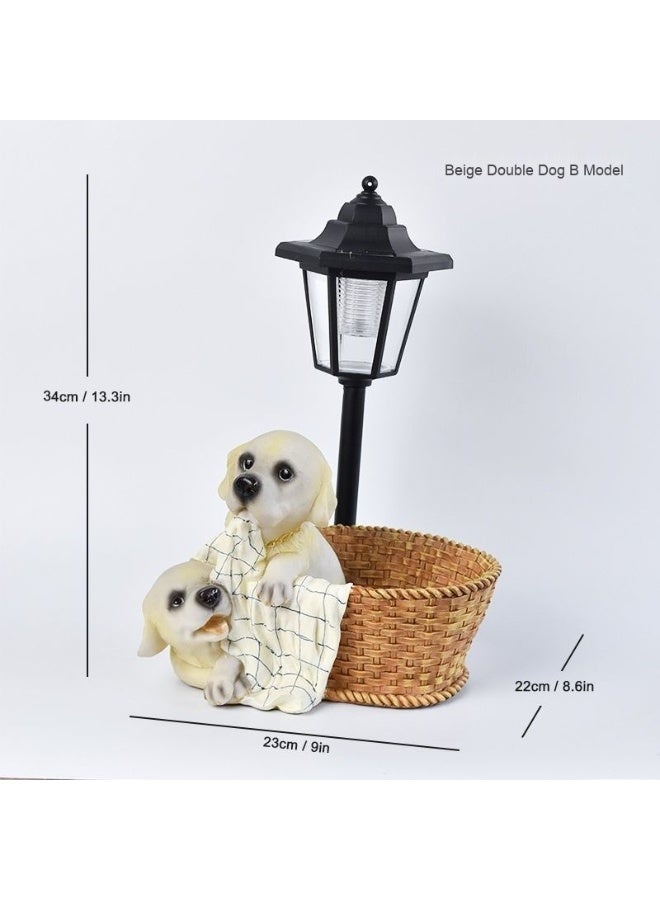 Solar Hexagonal Garden Light - Animal Yard Decor