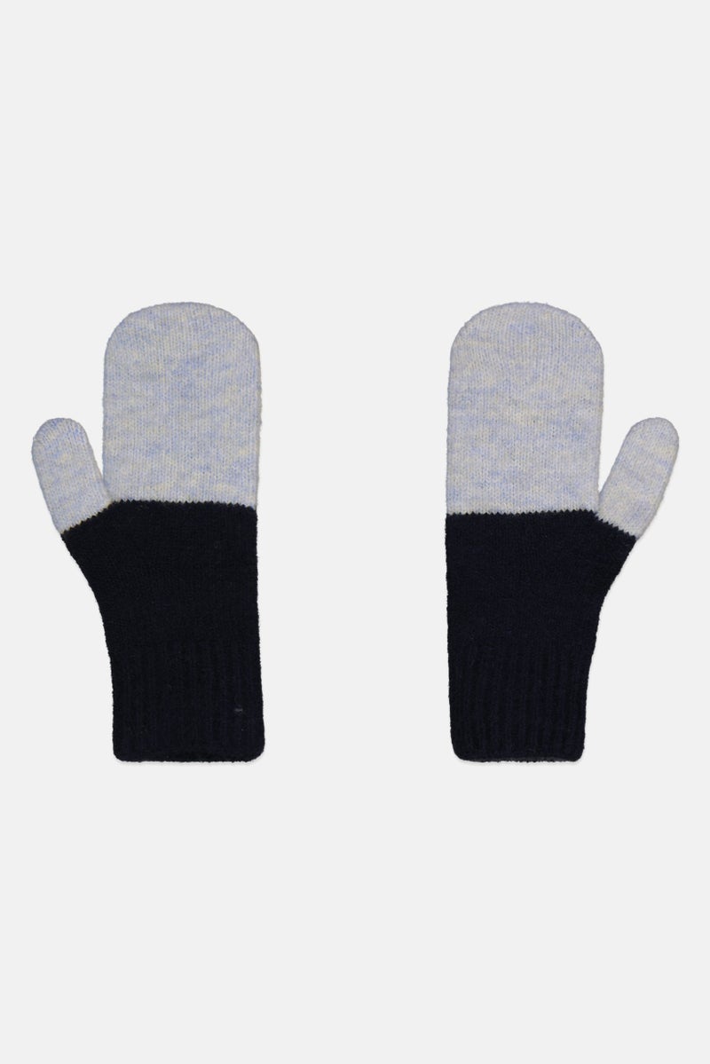 Fire & Glory Men Two-Tone Knitted Gloves, Navy  - Image 2
