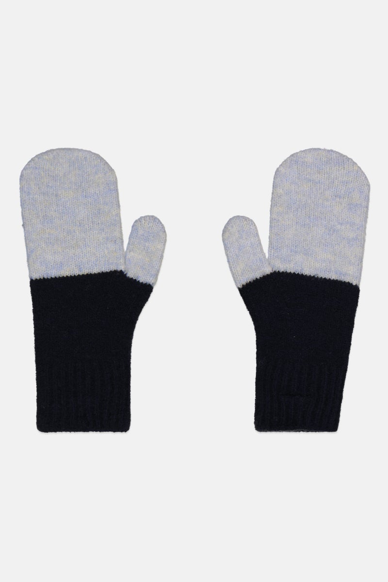 Fire & Glory Men Two-Tone Knitted Gloves, Navy  - Image 1