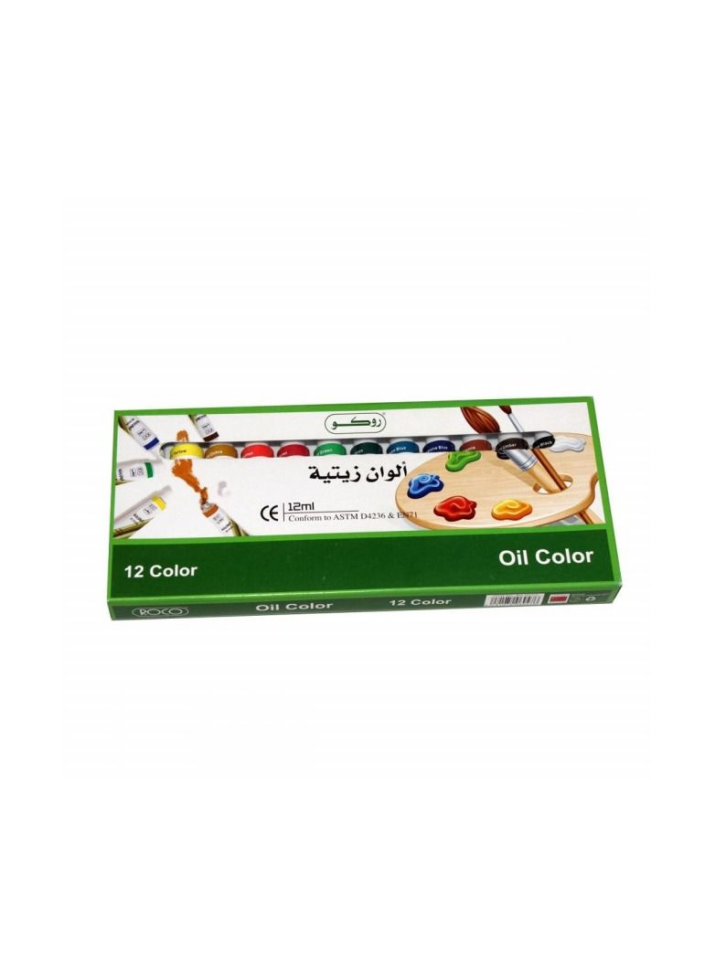 روكو ألوان زيتية 12 لون