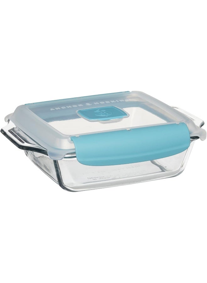 Anchor Hocking, Square Baking Dish with TrueLock Locking Lid-(14017), 2.0Ltr - Image 1