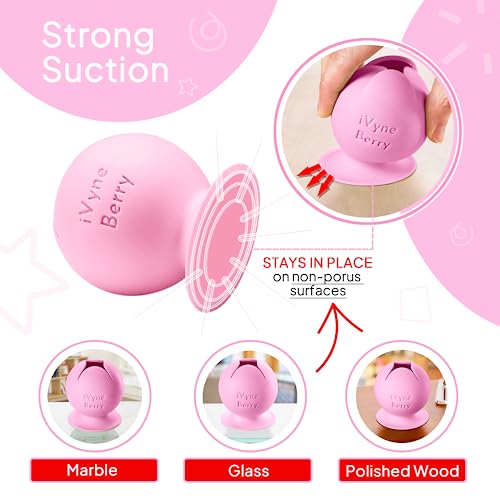 iVyne Berry Suctioned Vinyl Weeding Scrap Collector & Holder for Weeding Tools for Vinyl - Pink - Image 4