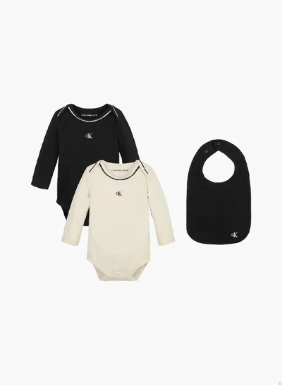 Calvin Klein Jeans Newborn Bodysuit And Bib Giftpack
