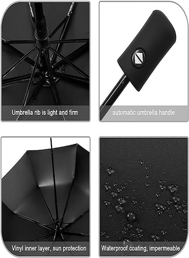 SGAF Portable Manual Travel Umbrella | 3-Fold Folding Umbrella with UV Sunshade & Rain Protection | Lightweight, Compact, Durable | Ideal for Travel, Outdoor, and Daily Use - Image 3