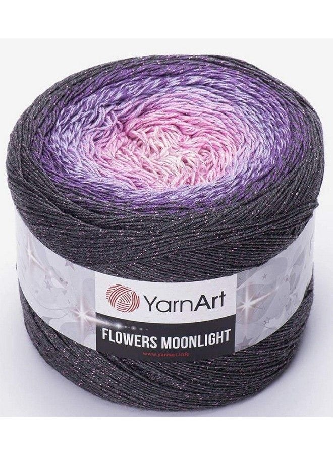 Yarnart Flowers Moonlight Glitter Cotton Yarn Weight 9.17Oz Length 1093 Yards Rainbow Crochet Metallic Lurex Handknit Shiny Silvery Cake Multicolor Cotton Rainbow Crochet (3276) - pzsku/Z9F5A800195EAD613D47CZ/45/_/1692172016/0fec8946-c5ca-4d33-b227-e5d078955e32