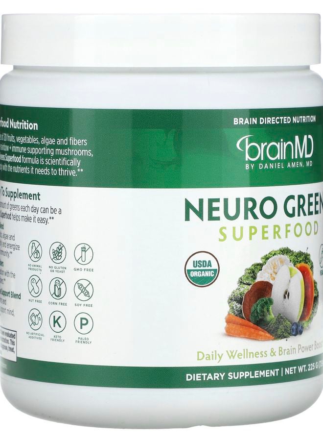 BRAINMD Neuro Greens Superfood 7.9 oz (225 g) - Image 2