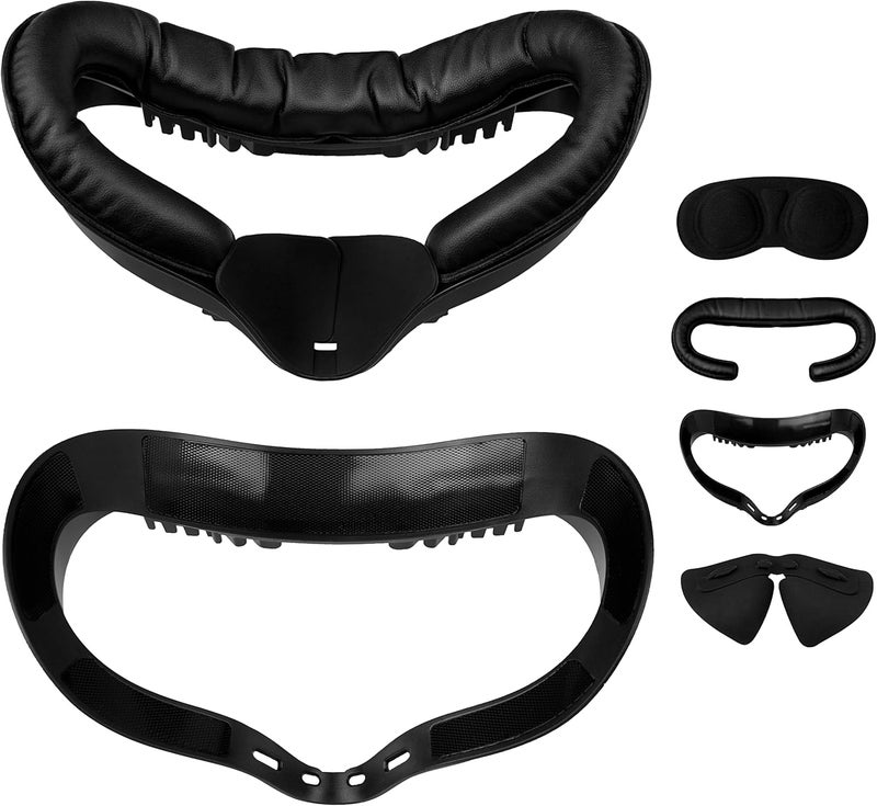 DTianSir VR Facial Interface for Oculus Quest 2,Removable Facial Interface Bracket,VR Accessories Set with Nose Pad,Foam Face Covers,Lens Cover - Image 1