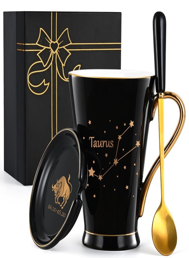 Maustic Taurus Gifts for Women Men, April May Birthday, Zodiac Sign, Astrology Horoscope Constellation for Best Friends, Astrology Lover, Coffee Mug, 12 Oz Black - Image 1
