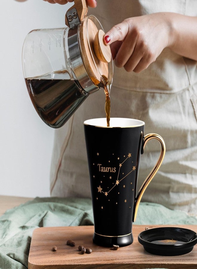Maustic Taurus Gifts for Women Men, April May Birthday, Zodiac Sign, Astrology Horoscope Constellation for Best Friends, Astrology Lover, Coffee Mug, 12 Oz Black - Image 4