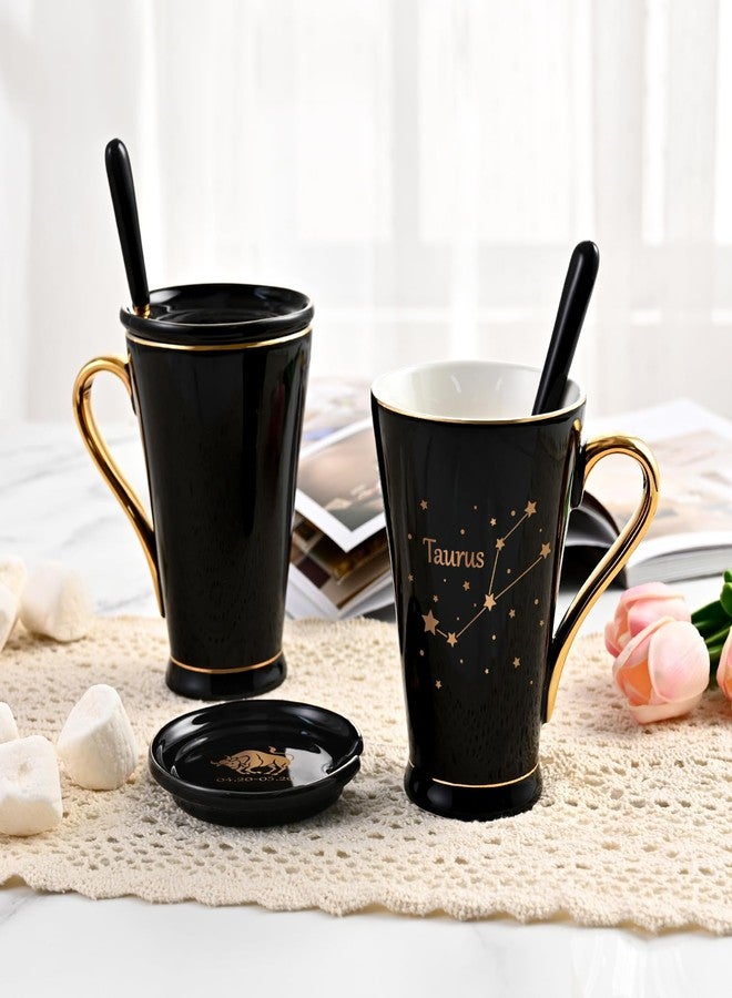 Maustic Taurus Gifts for Women Men, April May Birthday, Zodiac Sign, Astrology Horoscope Constellation for Best Friends, Astrology Lover, Coffee Mug, 12 Oz Black - Image 2