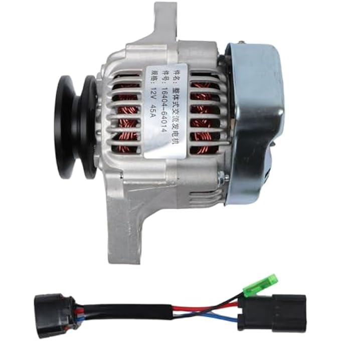 Zachager 1 Piece 16404-64014 Alternator 12V 45A for Isuzu C240 Kubota D1403 D1703 D1803 V2003 - Image 2