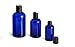 Premium Vials Premium Vials 4OzBLPetDsc-12-ZT 4 oz Cobalt Blue Plastic Boston Round Bottle - with Black Disc Cap (Pack of 12)  - Image 2