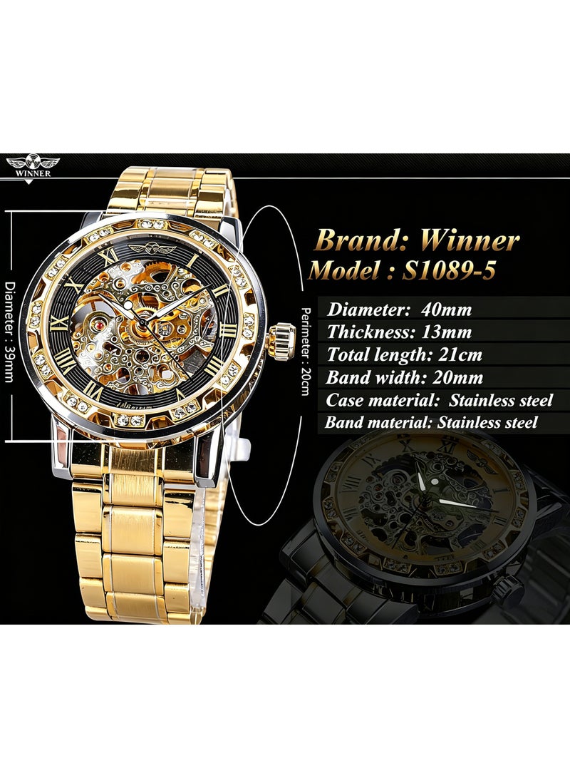 Winner men's mechanical watch - Image 5