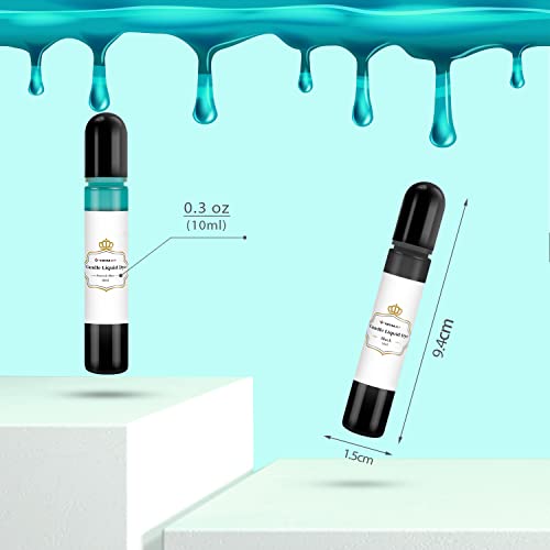 YRYM HT Candle Dye - 16 Popular Colors Candle Making Liquid Dye for Candle Making - Candle Color Dye for Candle Making, Safe and Natural ï¼Ë†16 Bottleï¼â€°by YRYM HT - Image 4