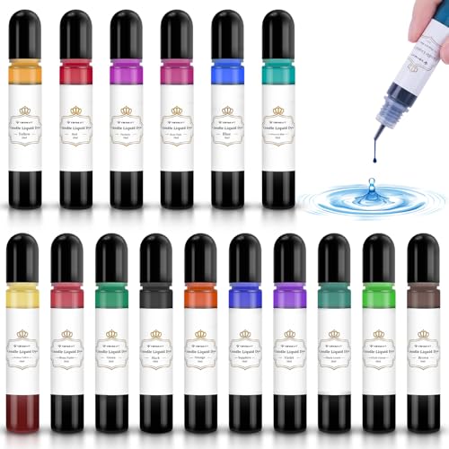 YRYM HT Candle Dye - 16 Popular Colors Candle Making Liquid Dye for Candle Making - Candle Color Dye for Candle Making, Safe and Natural ï¼Ë†16 Bottleï¼â€°by YRYM HT - Image 1