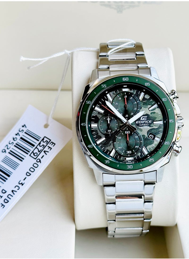 CASIO Casio men's watch with stainless steel bracelet, model EFV-600D-3CV  - Image 2