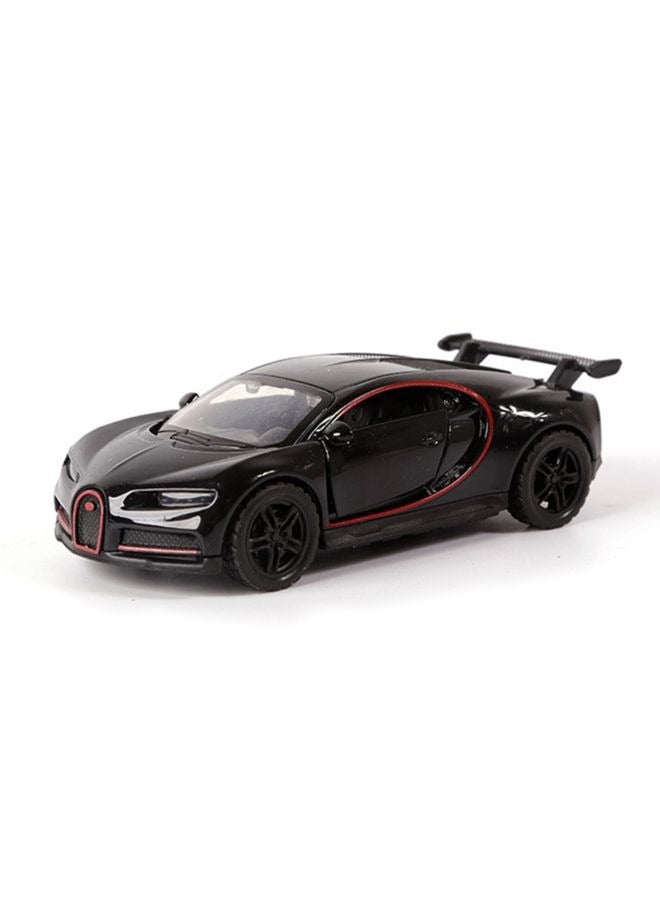 HALAMODO 1:36 Alloy Sports Car Model , Pull-Back Toy Car , Model Car for Kids Boy Girl Gift , Collectible Display ,Black - Image 2