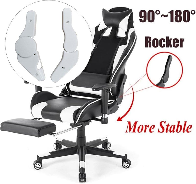 Multi Angle Adjuster Mounting Practical Adjustable for Office Chair Gaming Seat Fitments, White - Image 3