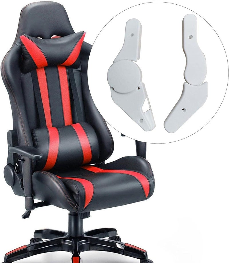 Multi Angle Adjuster Mounting Practical Adjustable for Office Chair Gaming Seat Fitments, White - Image 4