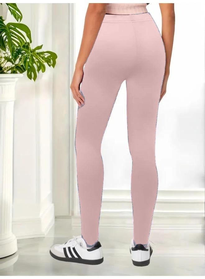 Fancy Women's Petite Leggings  Size Light-Weight Breathable Cotton-Spandex KU405 - Image 2