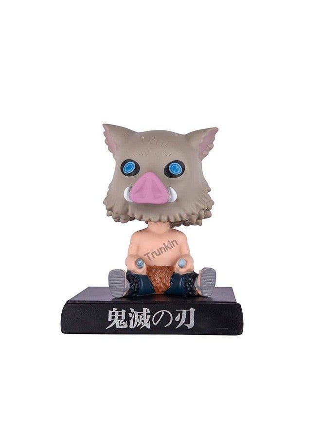 Trunkin Trunkin Inosuke Hashibira Demon Slayer Kimetsu No Yaiba Anime Bobblehead  - Image 1