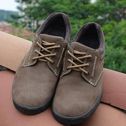 VSUDO 55 Inches Round Tan Boot Laces, 5/32" Diameter Shoe Laces for Boots, Heavy Duty Work Shoestrings, Hiking Shoelaces for Men or Women (2Pairs-Tan-140CM) - Image 3