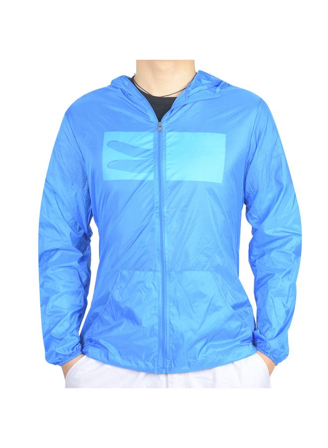 Loquat Air Conditioning Clothes Fan Cooling Jacket Outdoor High Temperature Protection(blue XL) - Image 2