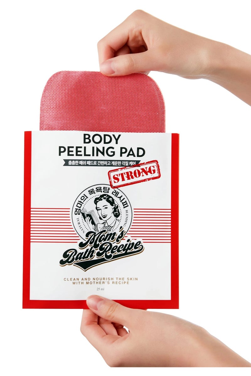 Moms Bath Recipe 3 Sheets Body Peeling Pad Strong All in One Bubble Body Wash and Scrub Gloves - Image 2
