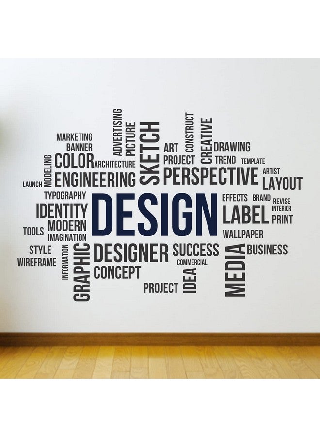 StickMe 'Design Creative Graphic Sketch Designer Office Concept Drawing Civil Architect Wall Sticker ' SM-1121 (Multi Colour, Vinyl - 150cm X 100 cm), Self Adhesive - Image 2