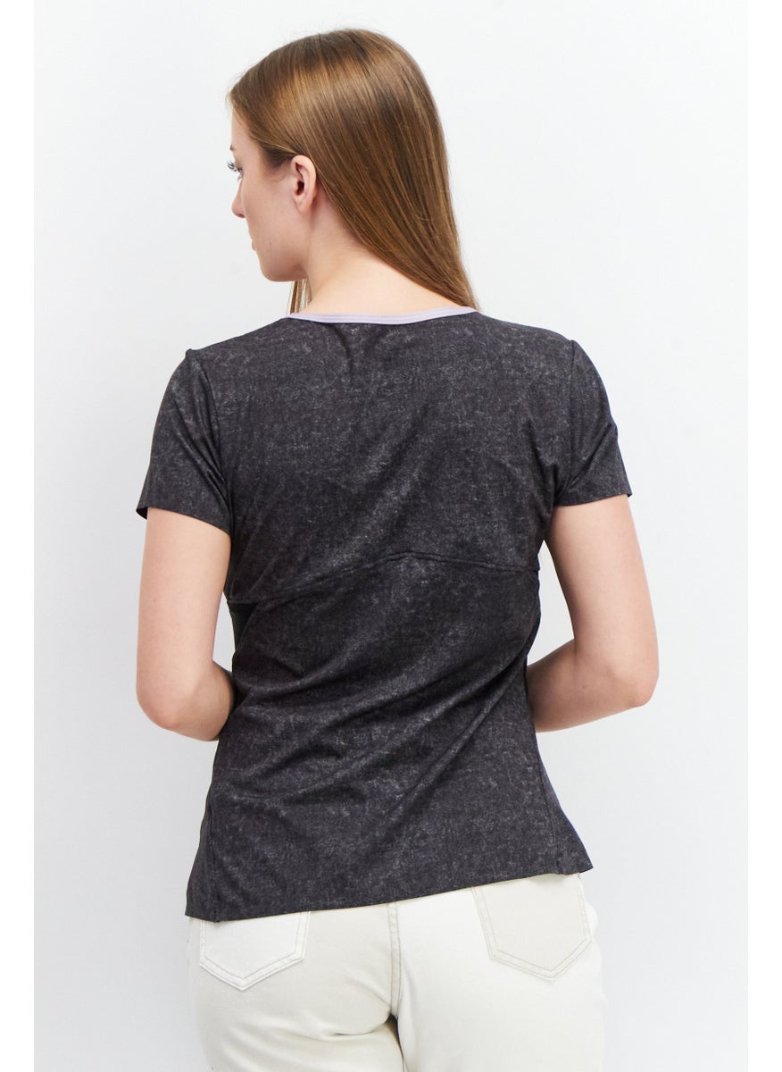 Ellesse Women Sportswear Fit Short Sleeves Outdoor T-Shirt, Black  - Image 4